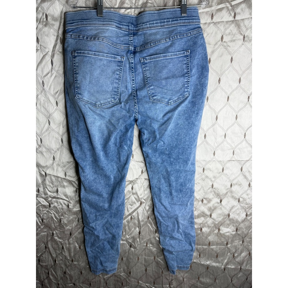 Terra & Sky Womens 0X 14W Medium Wash Pull On Skinny Jeans Stretch Jeggings - Picture 2 of 4
